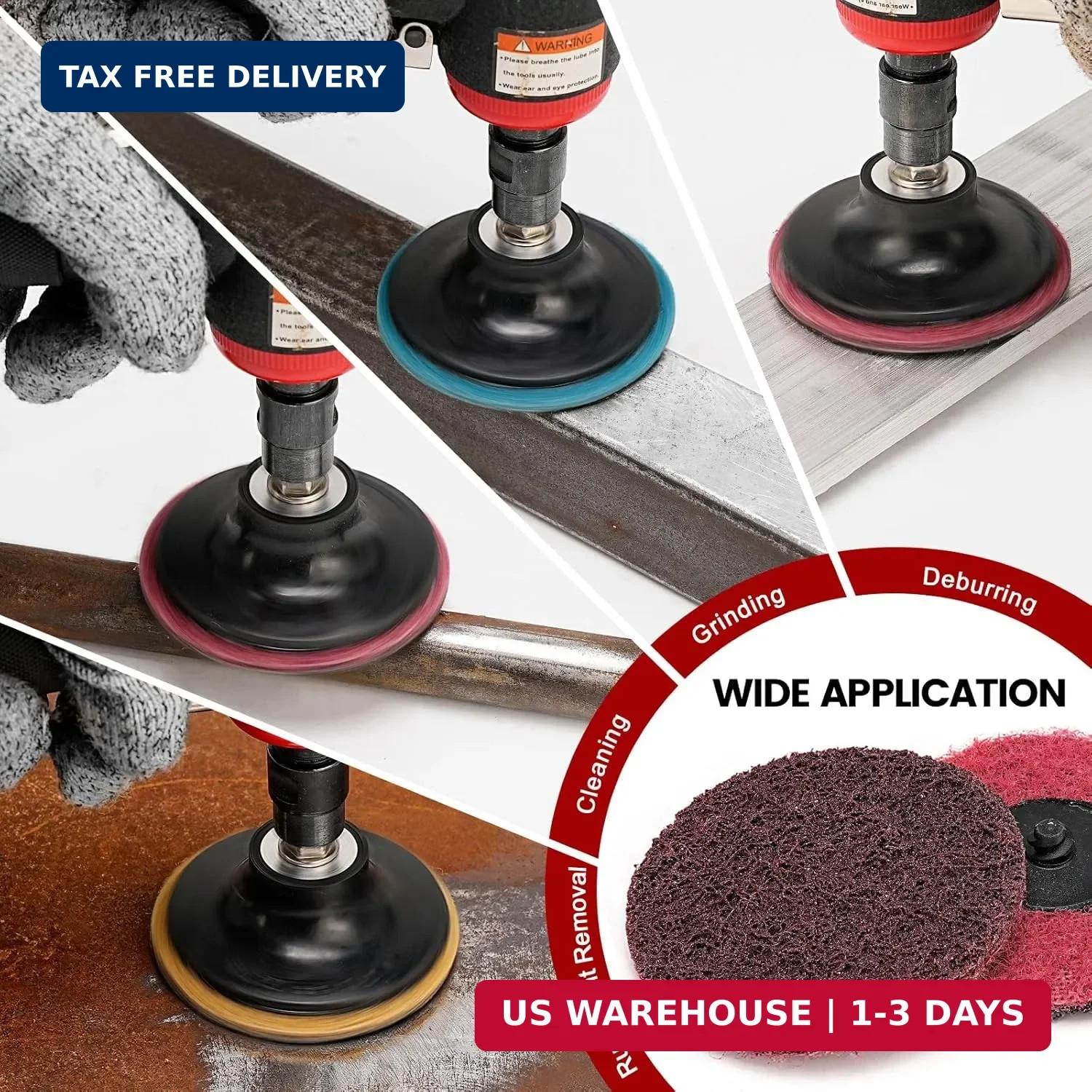 25Pcs 3 inch Roloc Sanding Discs Set,Fine Medium Coarse Grit Discs Surface Condi