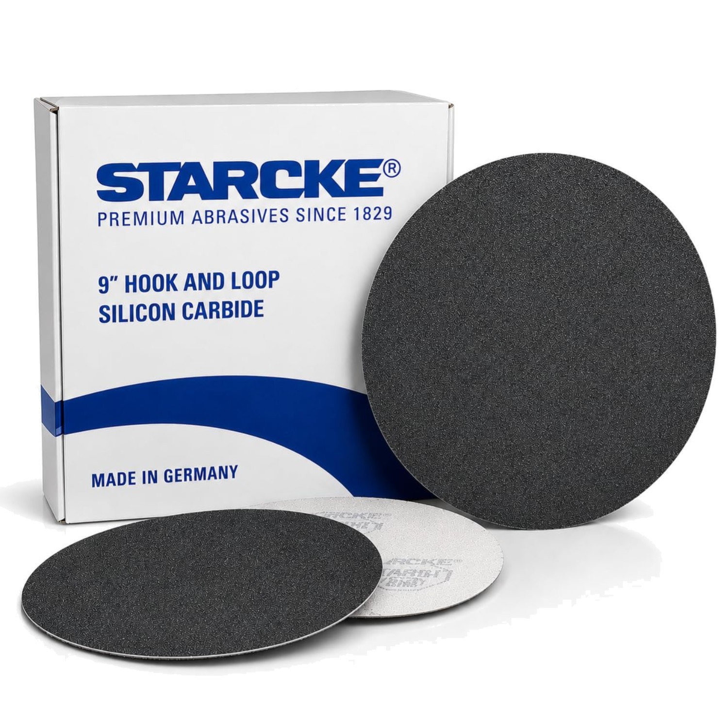 Sanding Discs 9 Inch Silicon Carbide 24 Grit 25 Pack Hook Loop Auto Body Wood