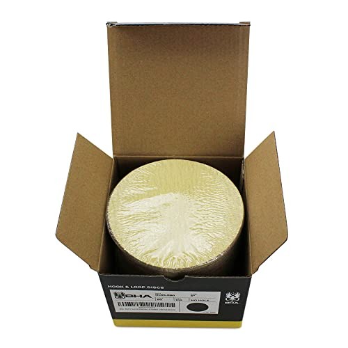 5″ Inch No Hole Hook and Loop Sanding Discs for Orbital DA Sanders – 100 Pack…