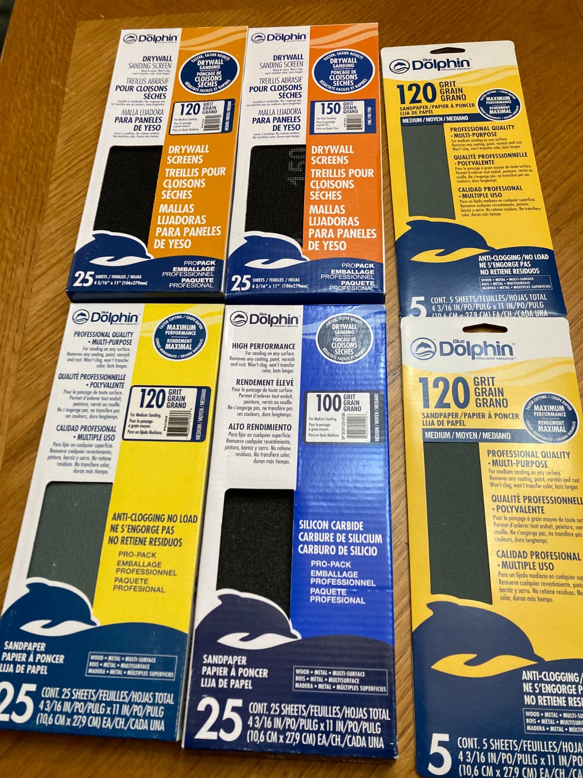 Clamp-On Precut Drywall Sanding Screen/ Pads, 4-1/4 x 11″, 6 LOT