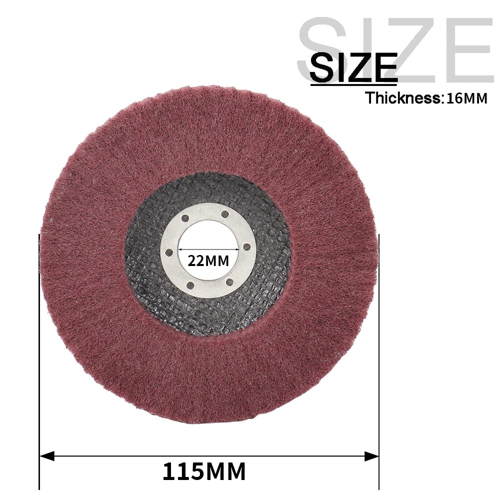 4.5Inch Abrasive Polishing Disc Nylon Fiber Flip Metal Polishing Rust Wheel 10Pc