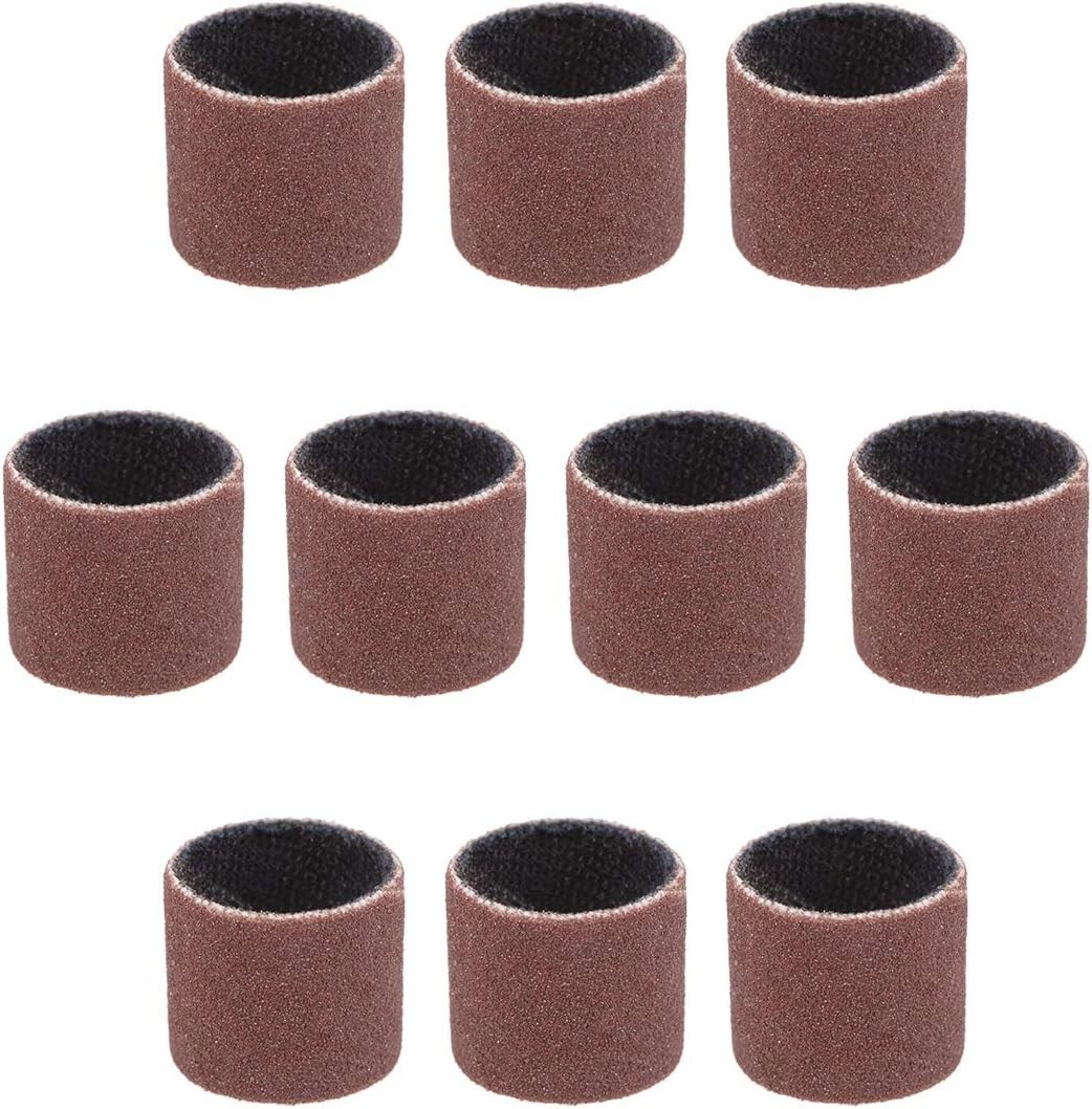 1/2 Inch x 1/2 Inch Sanding Sleeves 240 Grit – Durable Aluminum Oxide Set of 10