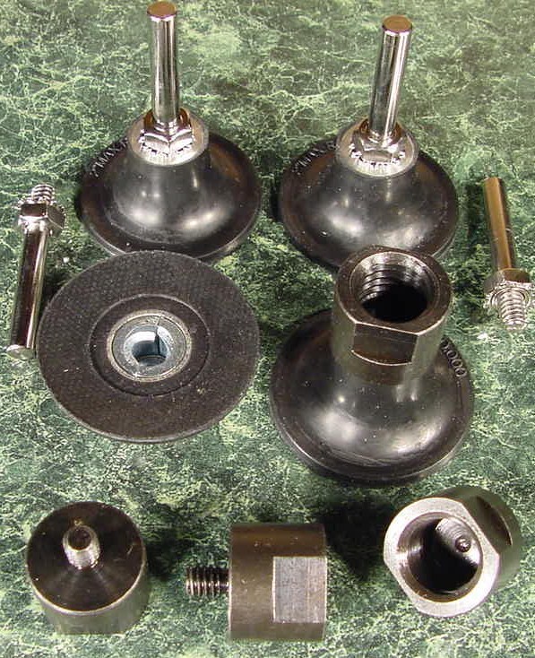 3″ ROLL LOCK HOLDERS w 4-1/2″ Electric GRINDER ADAPTER MADE IN USA Mandrel