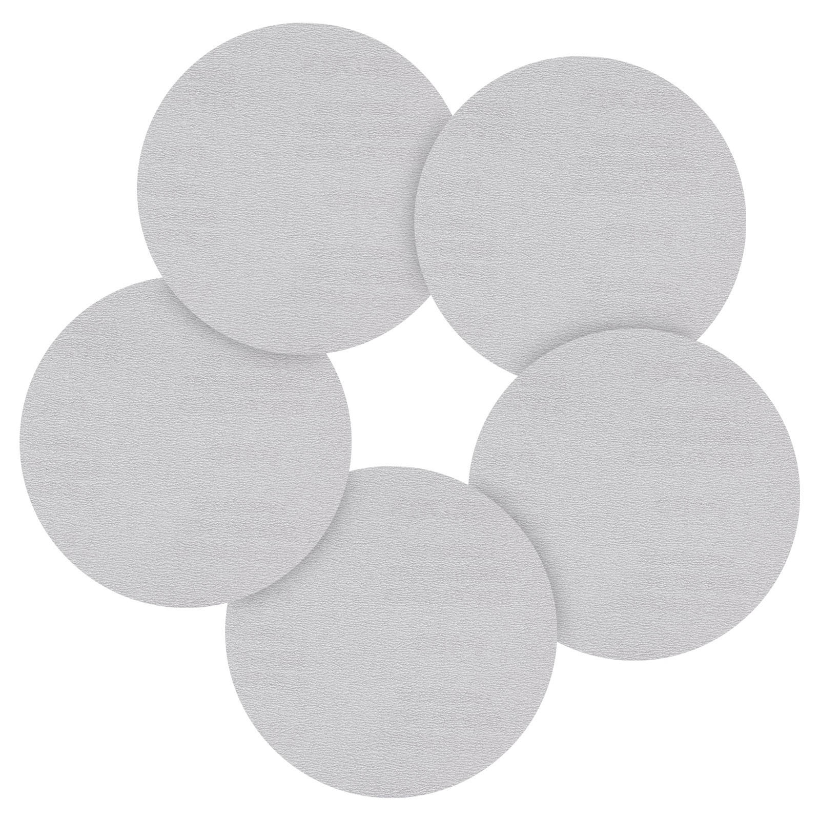 10 Pcs 6 Inch Sanding Disc 400 Grit Round Hook and Loop Sandpaper, White