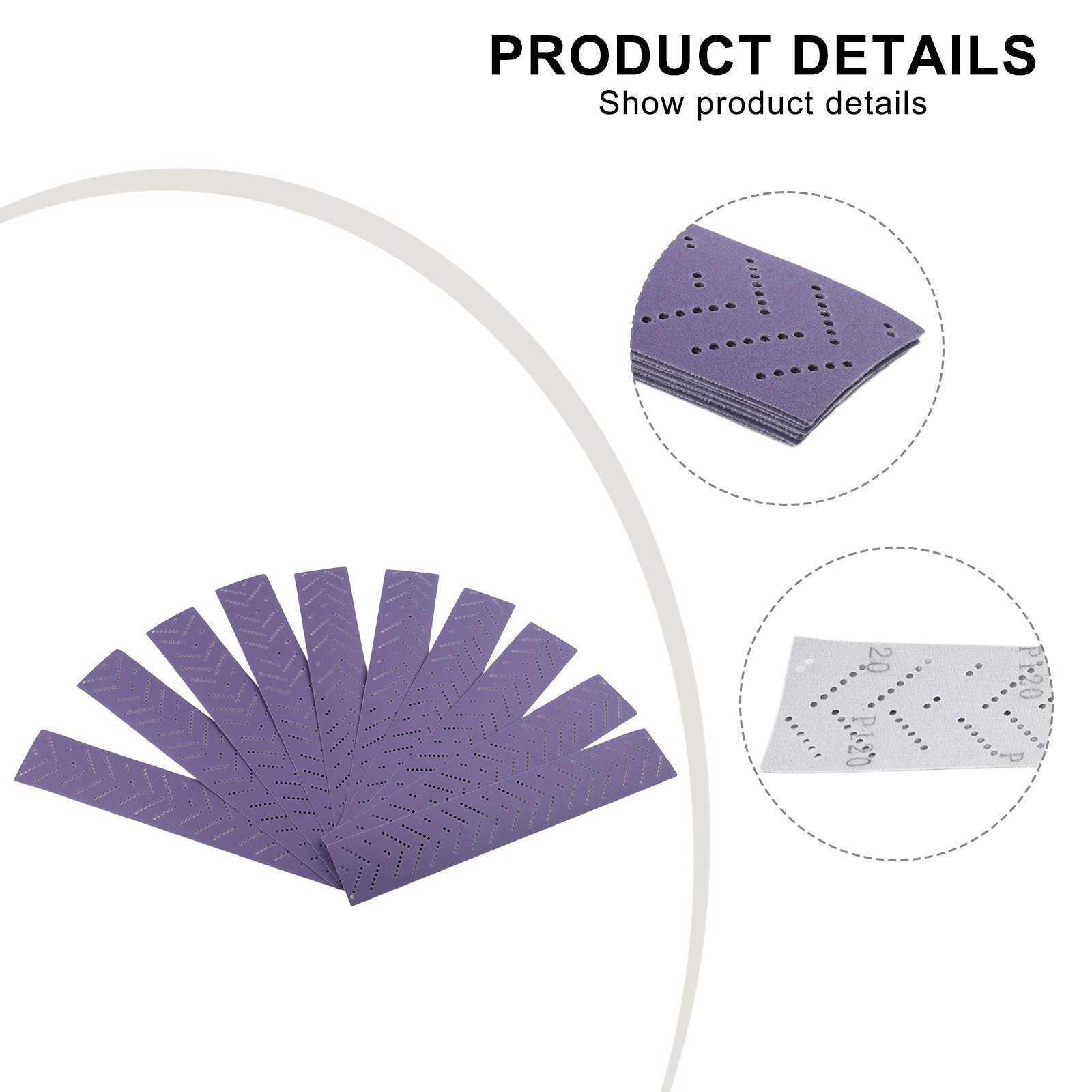 For Automotive Repair Multi-Hole Abrasive Roll Dust-Free Sandpaper Body Repair