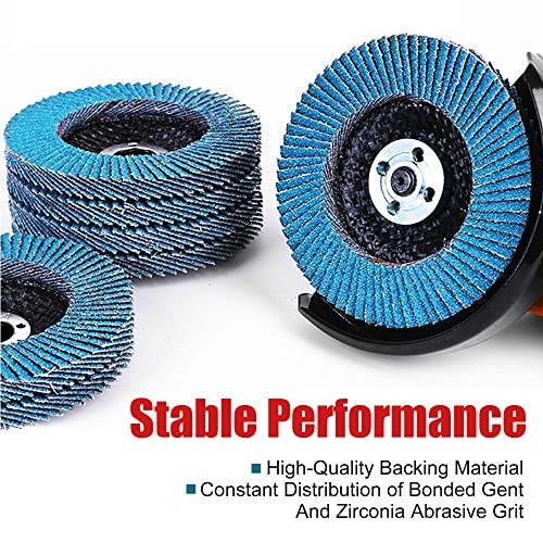 Flap Discs 40 Grit, 4 1/2 x 7/8-Inch Flap Sanding 40 GRIT Standard Version