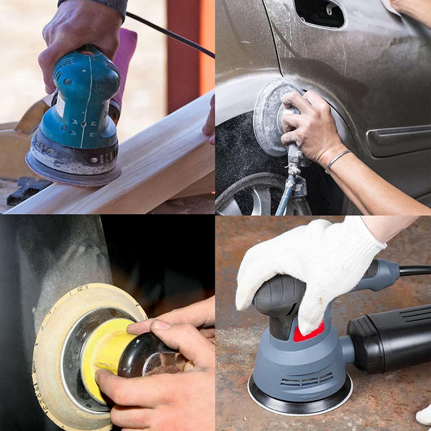 5in Sanding Discs 400-2000 Grit Wet Dry Sandpaper Hook Loop Orbital Sander Paper