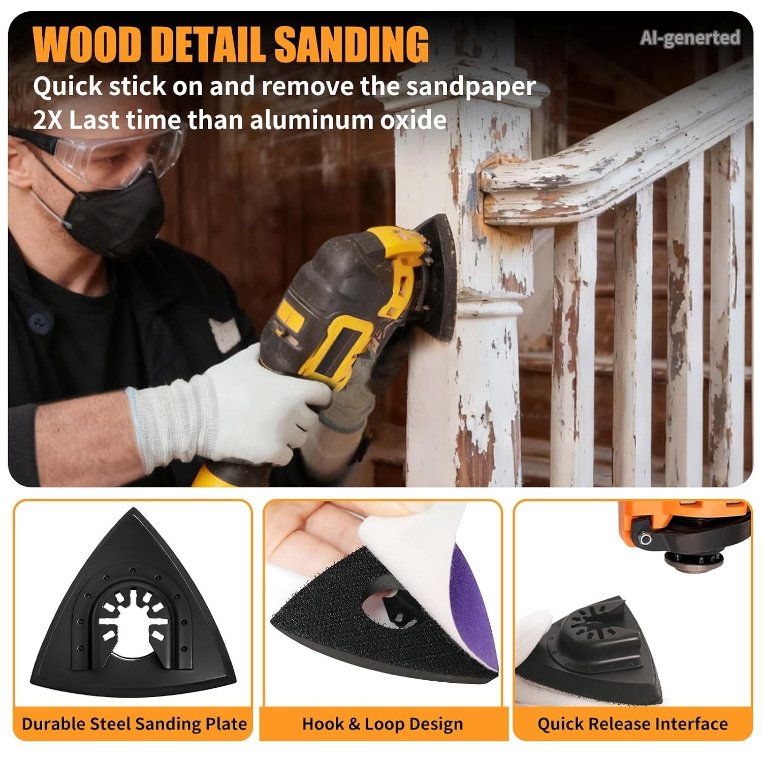 All-In-One 266PCS Zirconia Sanding Set – Compatible with Most Oscillating Tools
