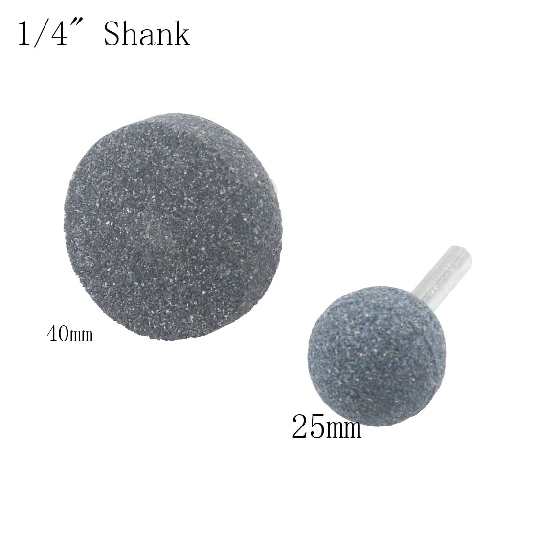 8 Pcs Assorted Drill Grinding Stones 1/4 Inch Shank Various Shape Aluminum Oxide