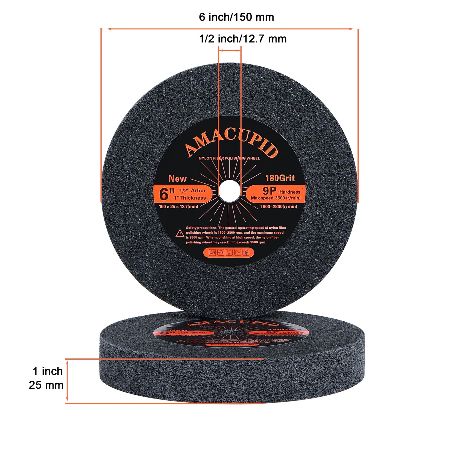 Deburring Nylon Fiber Buffing Wheels Polishing Stainless Steel