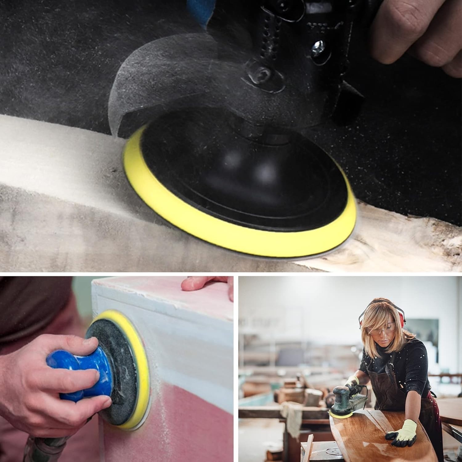 4″ Diamond Polishing Pads 12pcs Wet/Dry 50-6000 Grit for Granite Marble