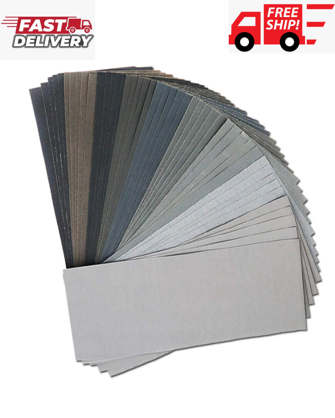 45Pcs Wet Dry Sandpaper, 400/600/ 800/1000/ 1200/1500/ 2000/2500/ 3000 Grit Asso