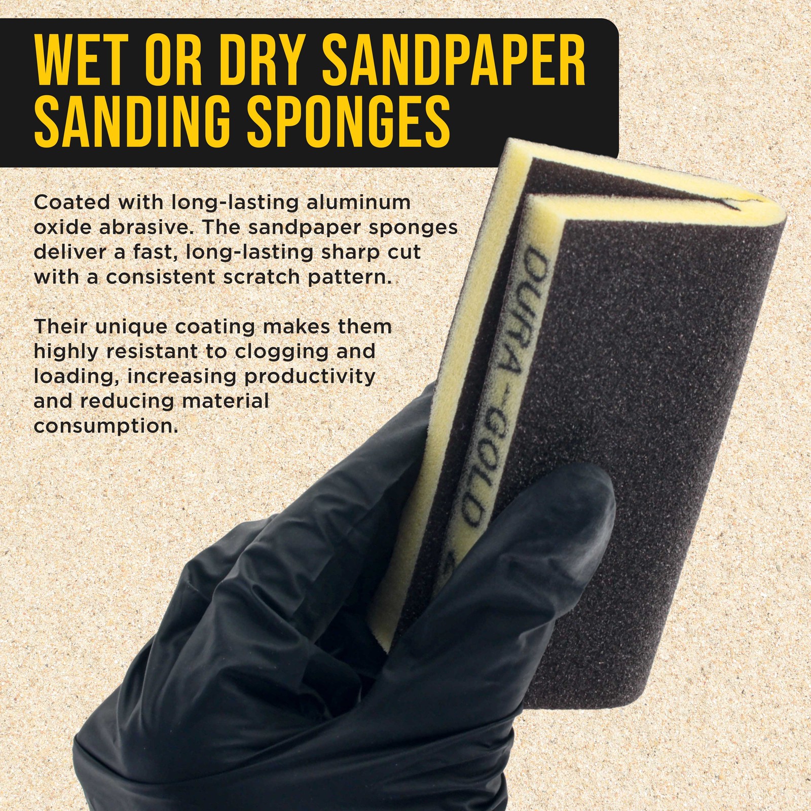 Double-Sided Sanding Sponge Corse Grit Variety Pack, Box of 20, 4.7″ x 3.9″