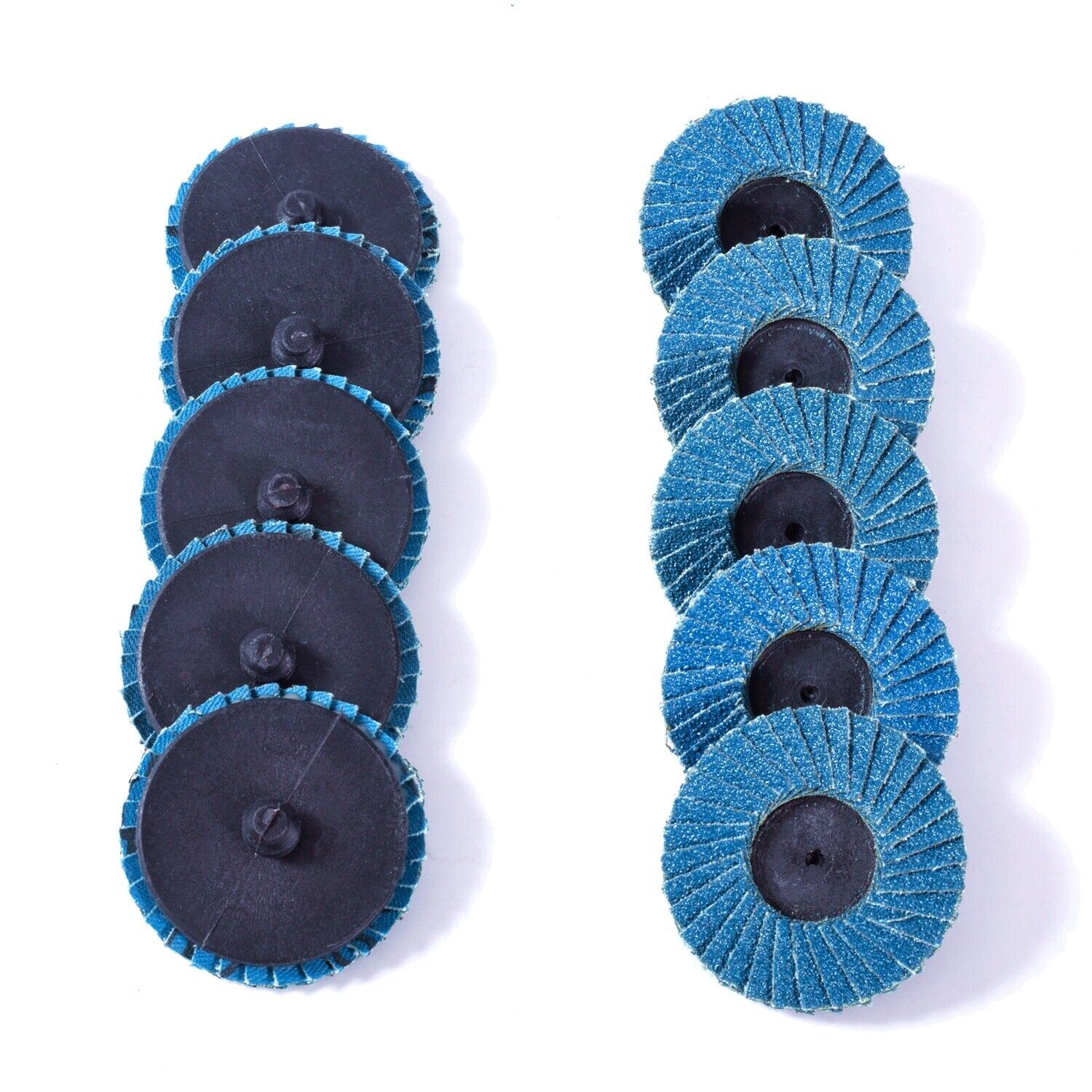 10PCS 2″ Quick Change Zirconia Alumina Roll Lock Sanding Discs 80 Grit Flap Disc