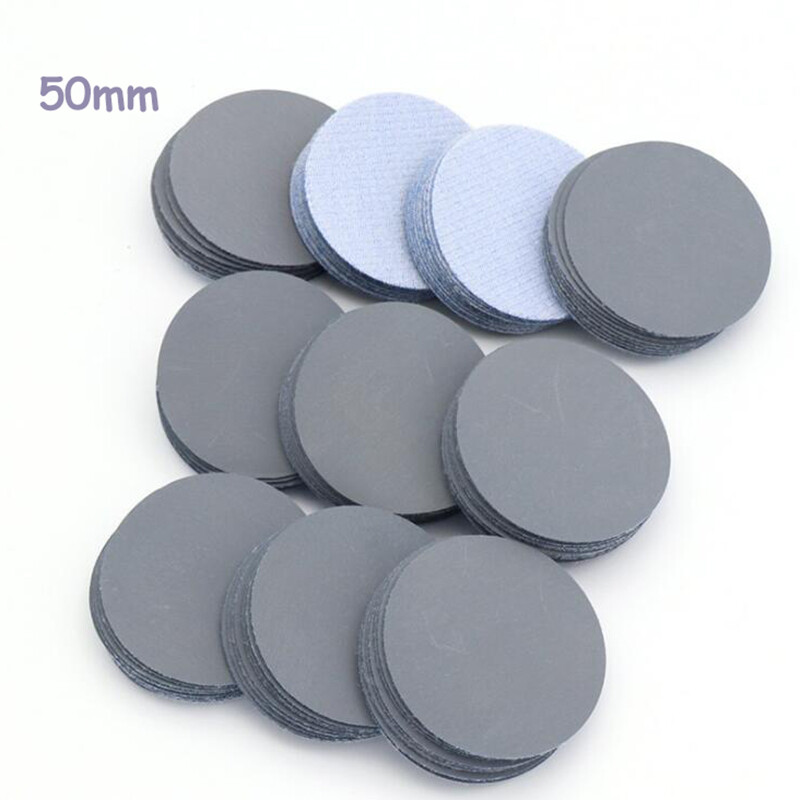 50mm/100mm Dry Sanding Discs 2″ / 4″ Sandpaper Hook and Loop Pads Grit 60-3000