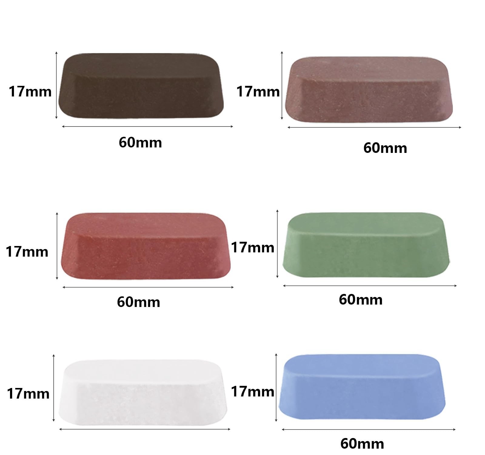 12 Pcs Metal Polishing Compound Set for Buffing Wheels – Coarse to Fine Grits fo