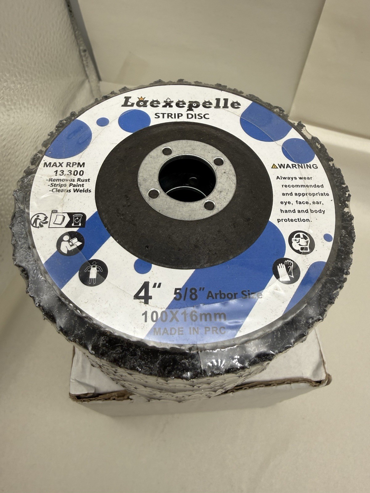 5 Pack Strip Discs 4″ x 5/8″ Arbor Size Stripping Wheels For Grinder New *READ..