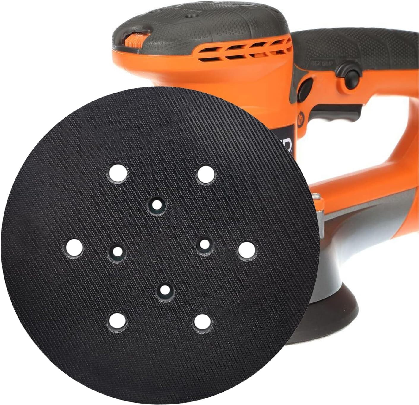 6 Inch 6 Hole Hook and Loop Replacement Sanding Pad for Ridgid R2611 Random