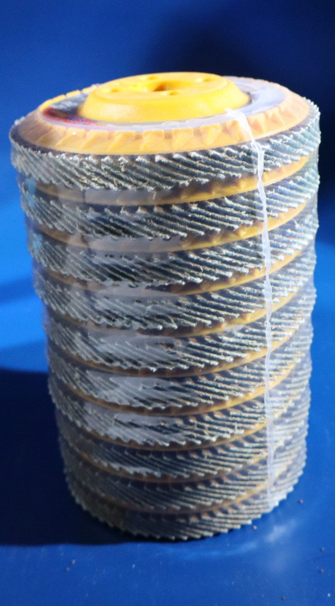 10 SAIT Unied Abrasives Ovation Plus Type 27 Flap Disc 4 1/2″ Max RPM 13,300