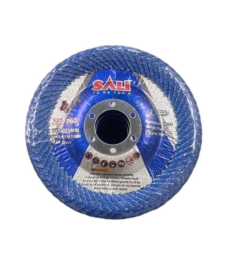 SALI 10 Pack Curved Flap Discs 4 1/2Inch for Angle Grinder Sanding Disc P60 ZA