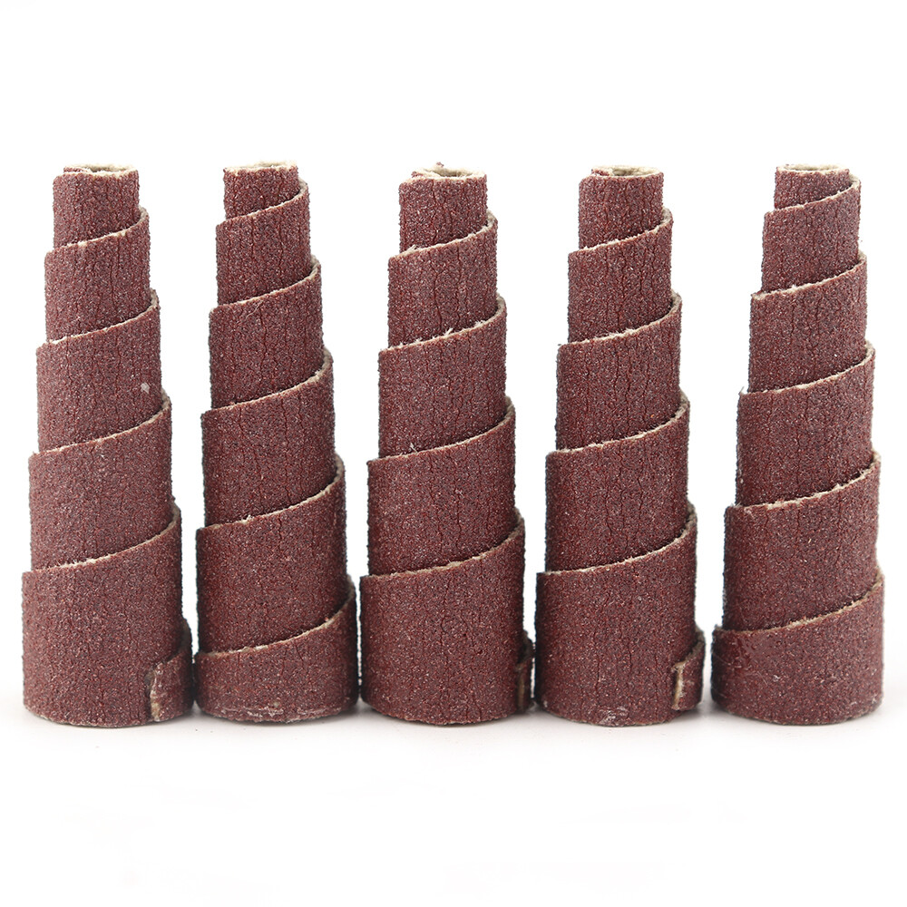 10Pcs Sanding Cone Set Polishing Assortment Kit Engine Work Tool With 6.35mm Rod