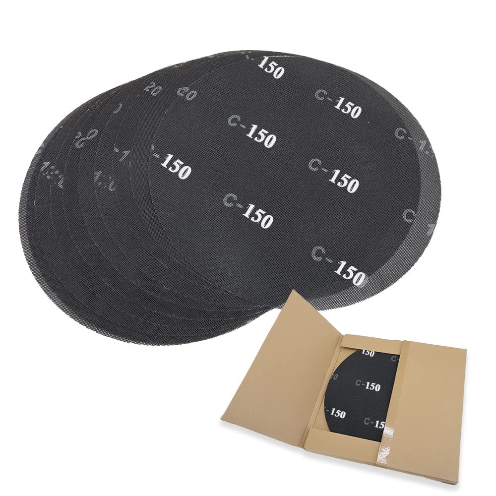 17″ Sanding Screen Discs – Mesh Floor Sanding – Black Silicon Carbide (10 Pack)