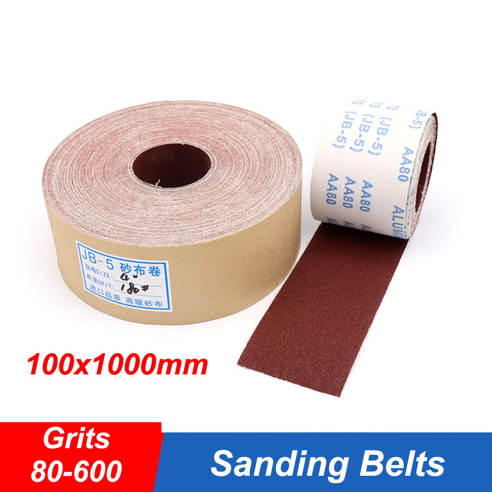 Sanding Belts 1000x100mm Durable 4”x40” Belt Sander 80/120/150/180-600 Grits