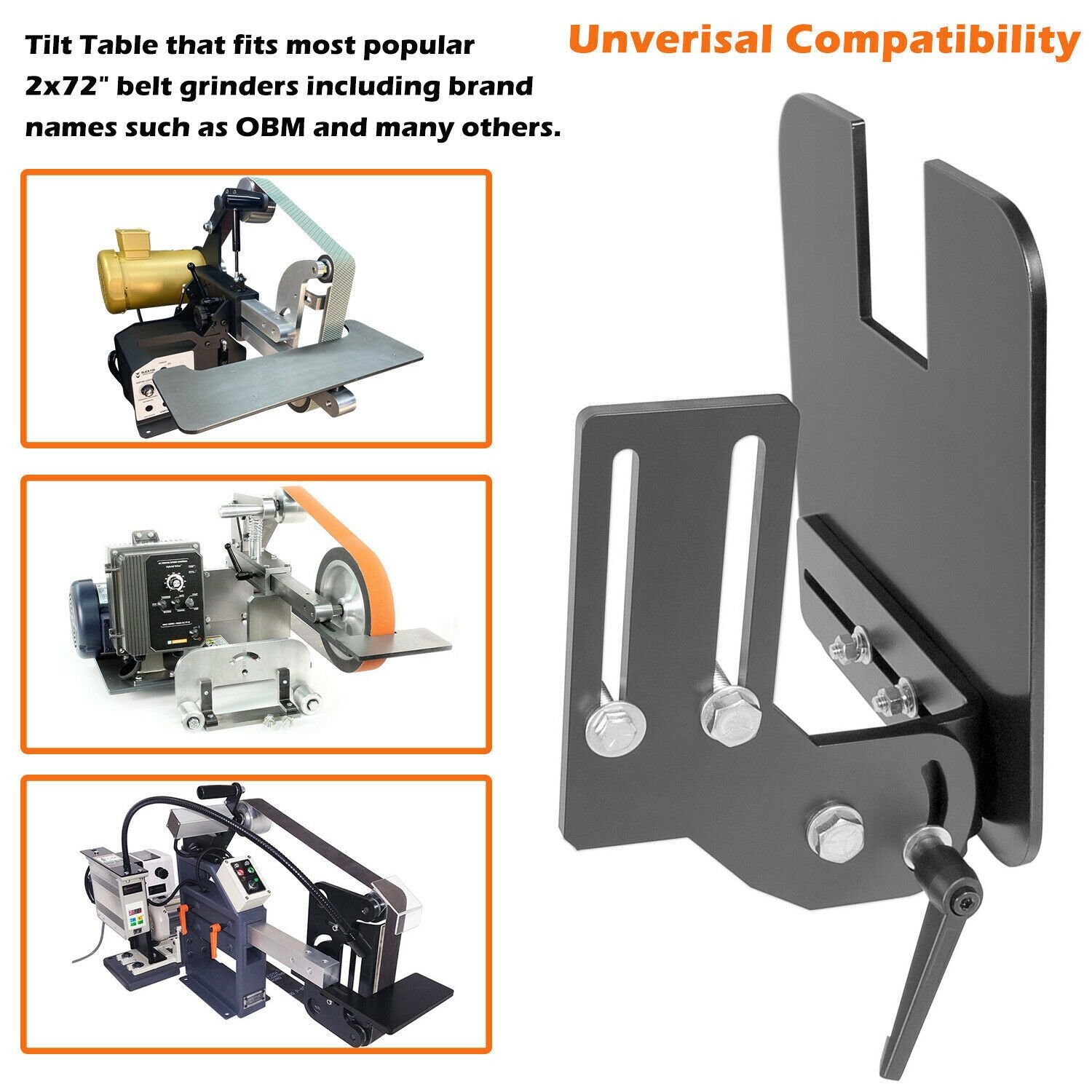 Belt Grinder Tilt Table Fits Most 2″x72″ Knife Grinders for Knife Bevels Making