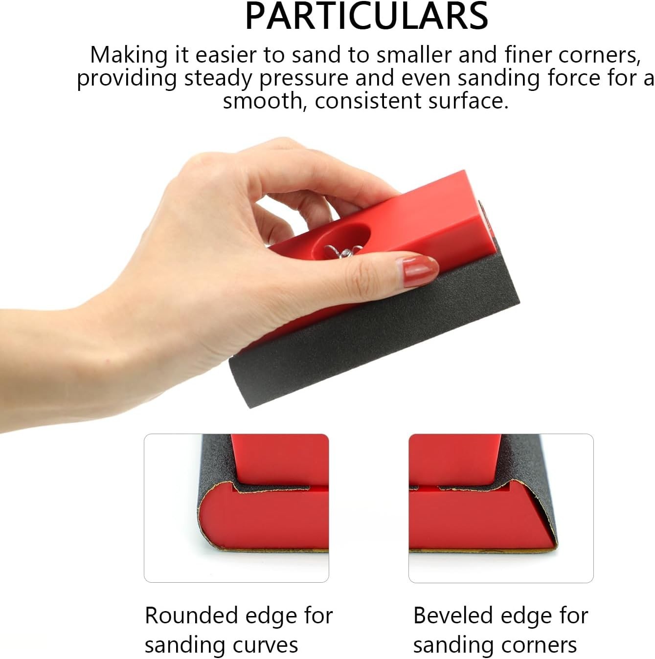 Hand Sanding Blocks Auto Body, 25pcs Sandpaper Woodworking Furniture Sander Hand