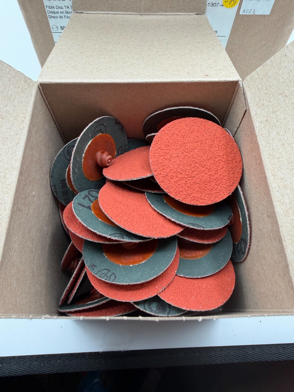 (200) 3M Roloc Fibre Disc TR 787C 89694 2 in 60+ grade grit 4 packs of 50