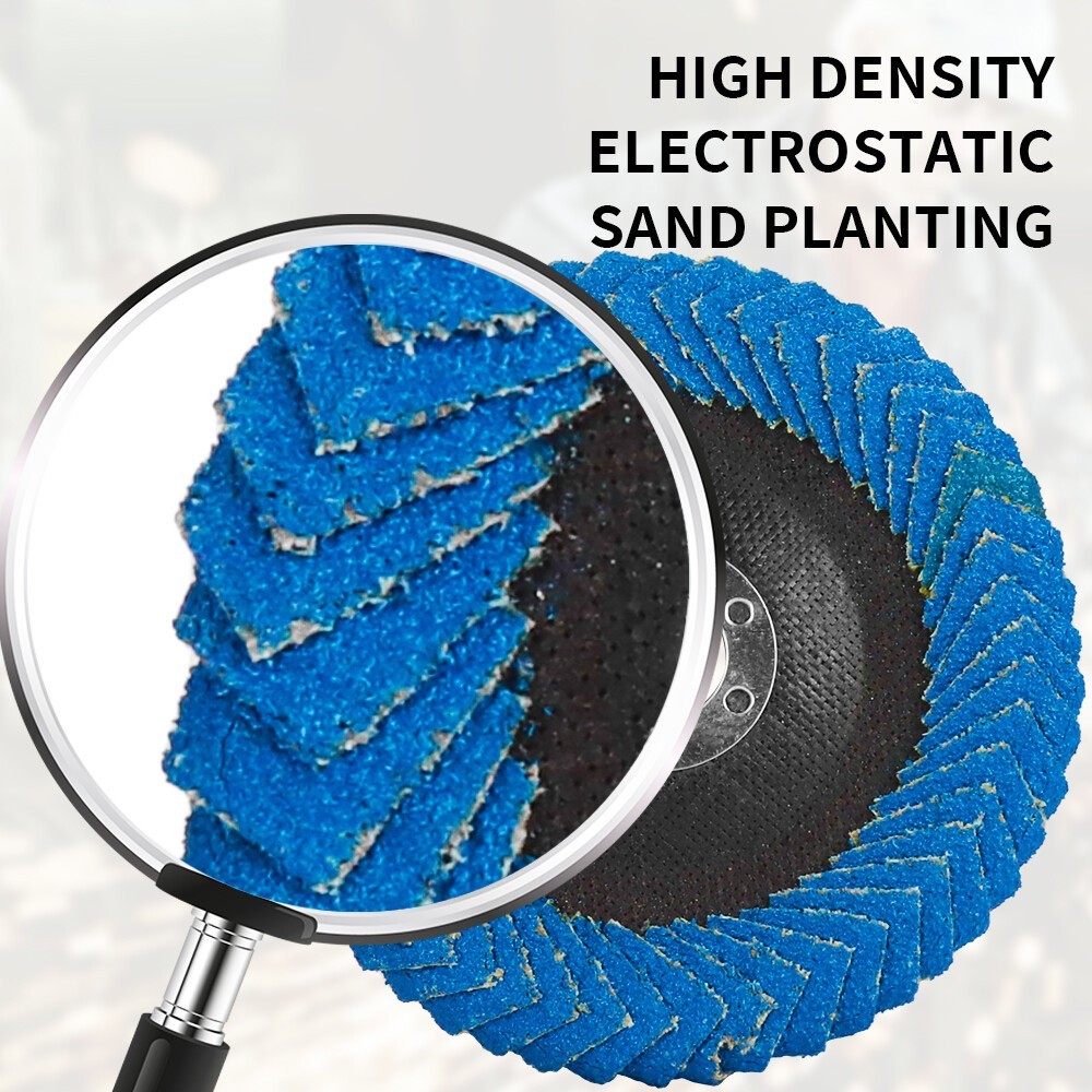 U-Shaped Flap Disc 4/4.5/5 Inch 60 Grit Angle Grinder Sanding Grinding Wheel