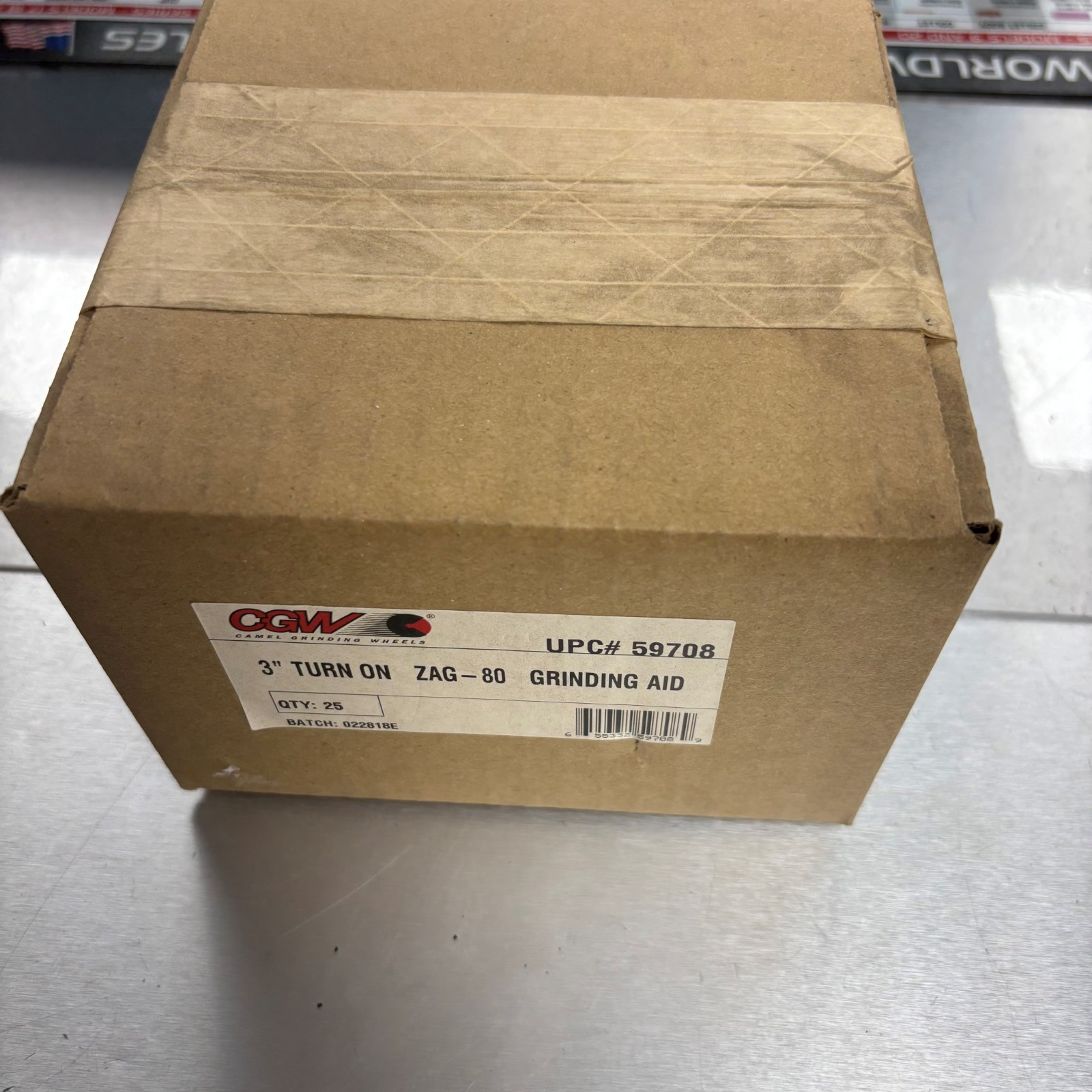 CGW 59708 No Hole, Zirconia AO w/Grinding Aid, 80 Grit