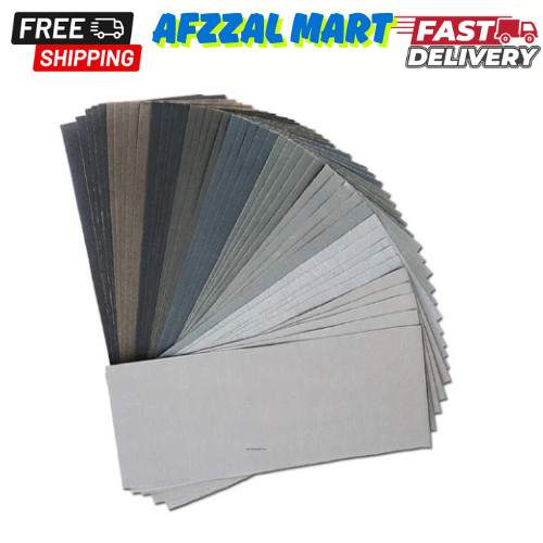 45Pcs Wet Dry Sandpaper, 400/600/ 800/1000/ 1200/1500/ 2000/2500/ 3000 Grit Asso