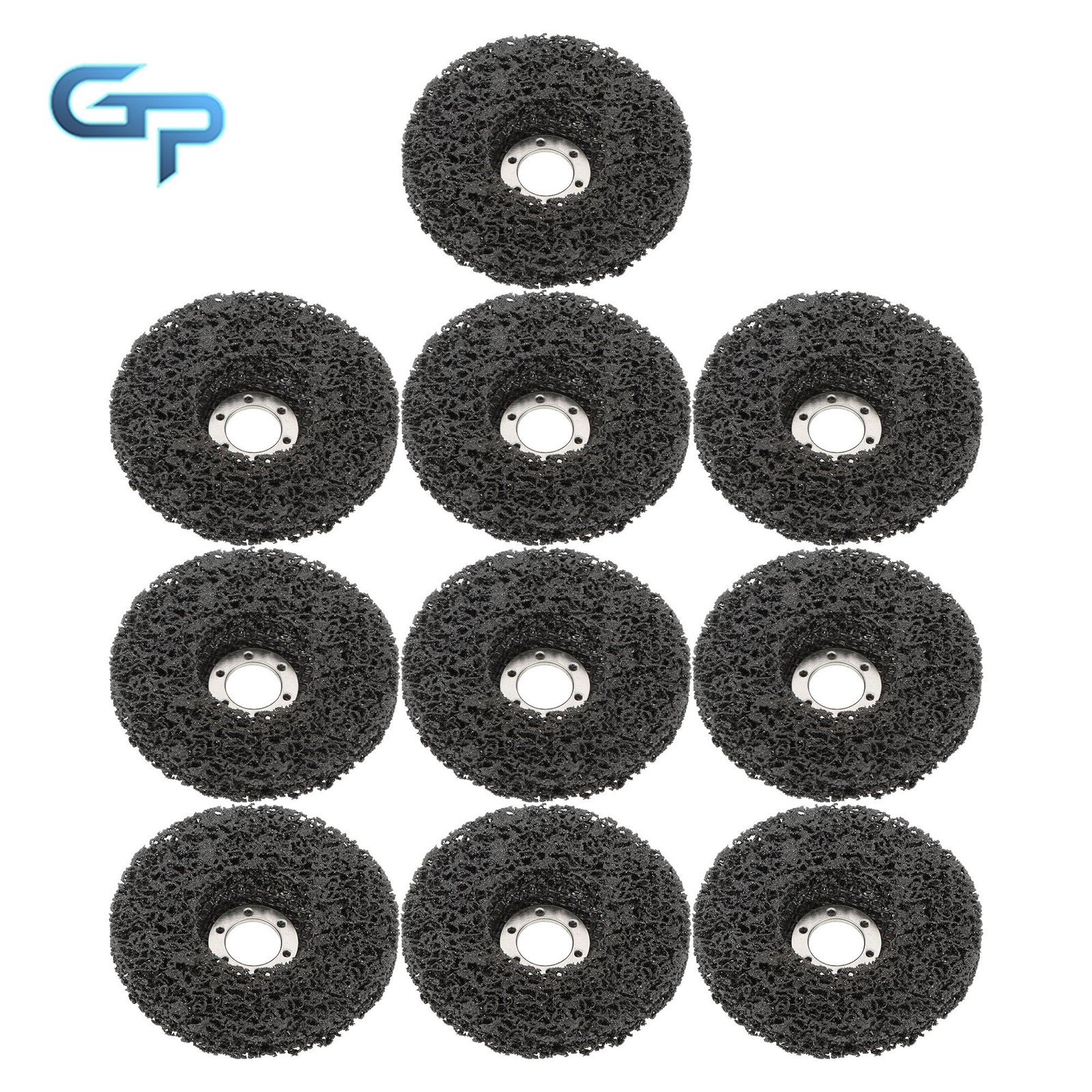 10 Pack 4.5 inch Strip Discs for Angle Grinder Abrasive Wheels Grinding Discs