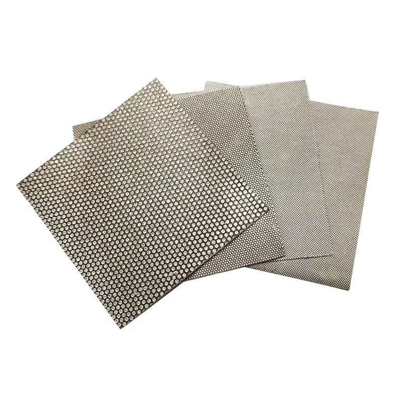 100x100mm Electroplated Sanding Sheets P60-P1200 Hand Polishing Sandpaper