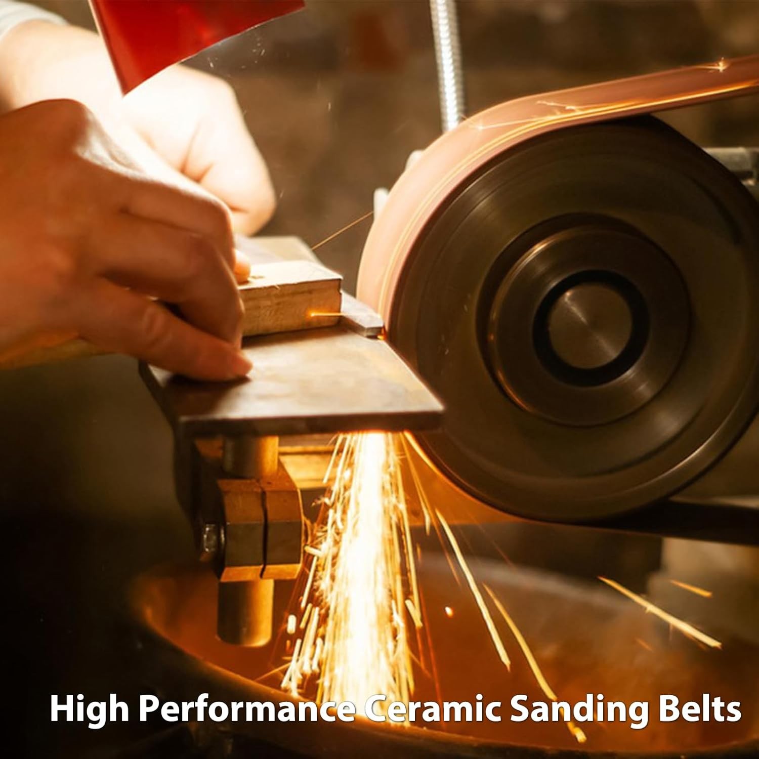SATC 6PCS 2×72″ Ceramic Knife Sharpening Sanding Belt P60 Grinding Belt for Wood
