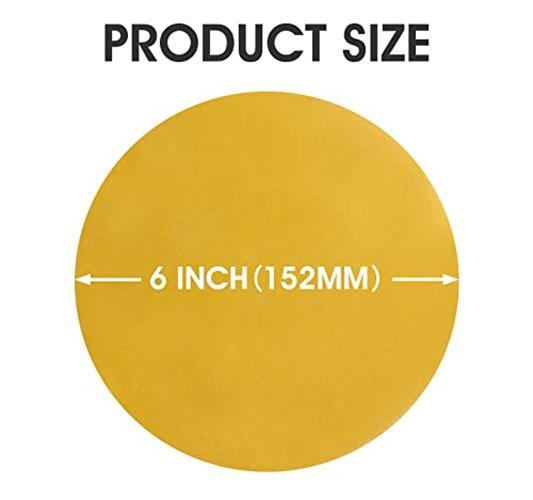 Shawya 100 PCS 6 Inch PSA Sanding Discs 320 Grit Sticky-Back Assorted Styles