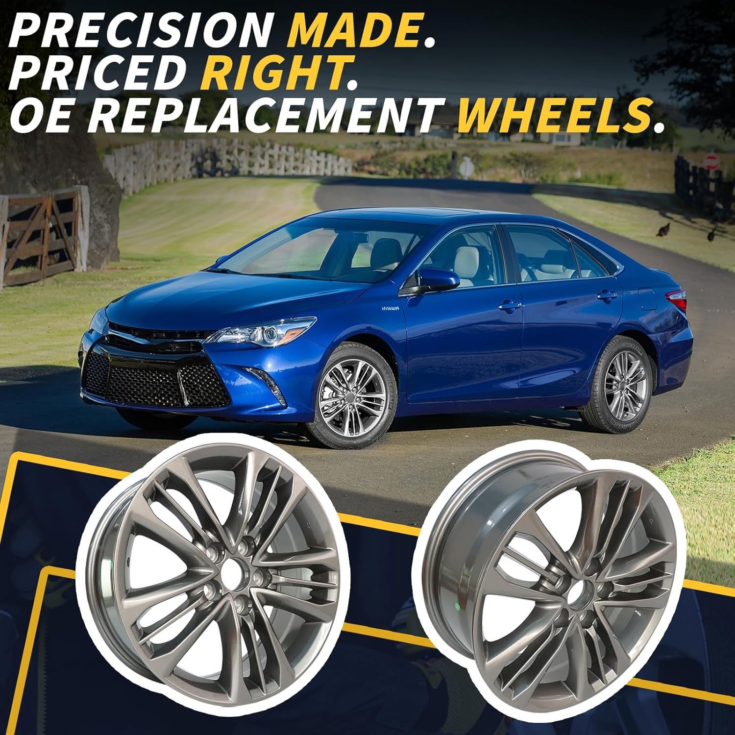 New 17″ Grey Alloy Wheel Rim Fits 2015-2017 Toyota Camry 17 Inch Alloy Wheels