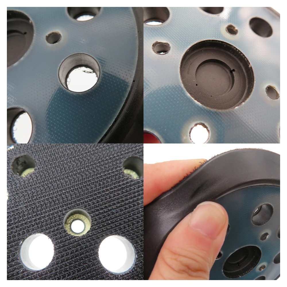 5in Orbital Sander Replacement Pad Hook Loop 8-Hole for 3-Screw 4-Screw Sanders