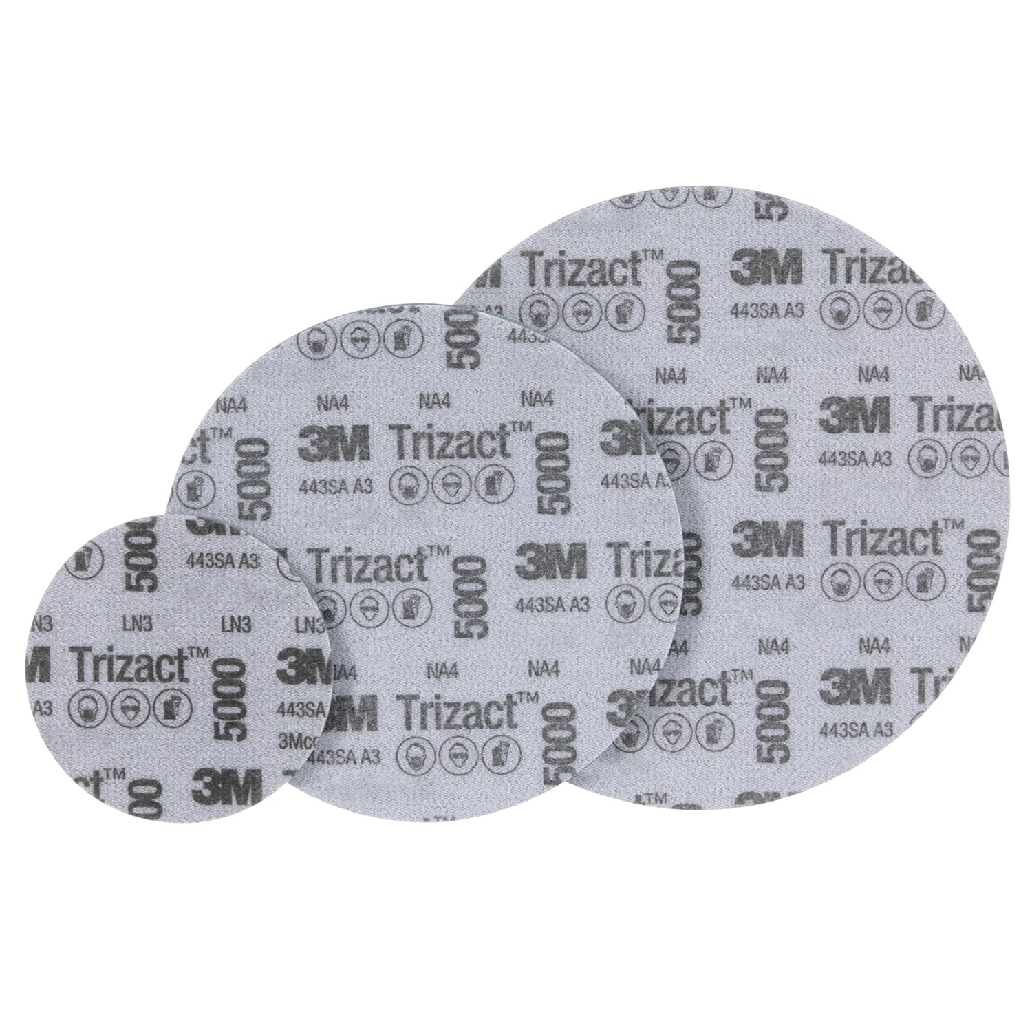 Trizact Hookit Foam Disc, 30362, 3 in, P5000, 15 discs per carton …
