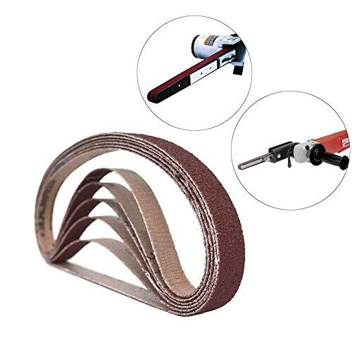1/2 Inch x 18 Inch Sanding Belts, 40 Grits Aluminum Oxide Assorted Sizes