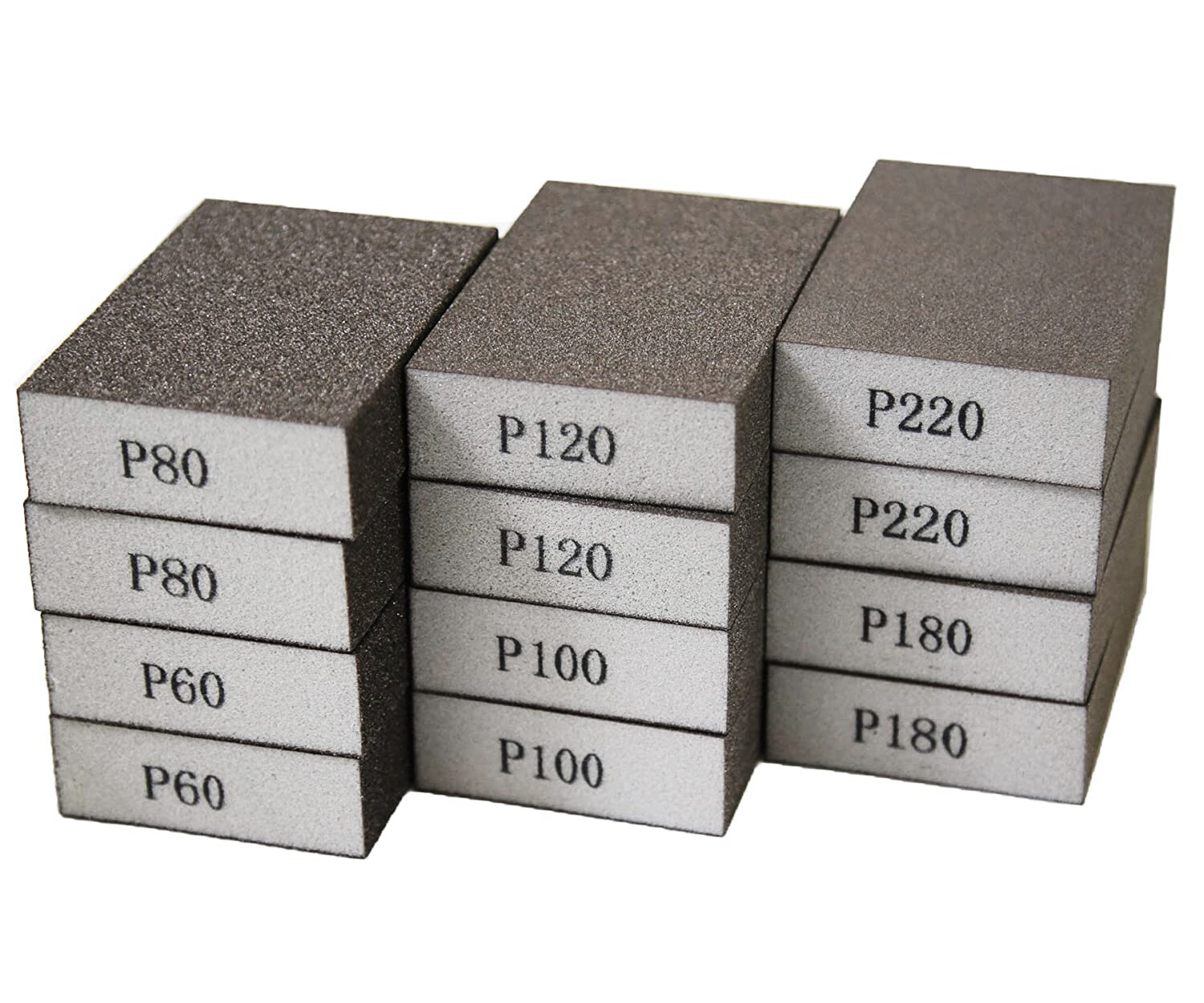 Drywall Sanding Sponge Set Hand Sander Block Pads Wet Dry Sand Paper 60-220 Grit