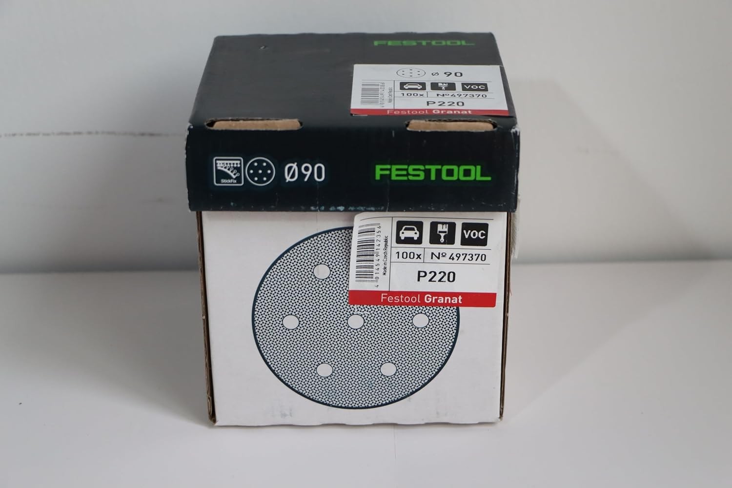 Festool 497370 Abrasive sheet Granat STF D90/6 P220 GR/100 For RO 90 DX