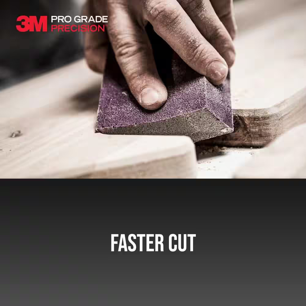 Pro Grade Precision 2 1/2 In. X 4-1/2 In. X 1 In. 120-Grit Medium Block Sanding