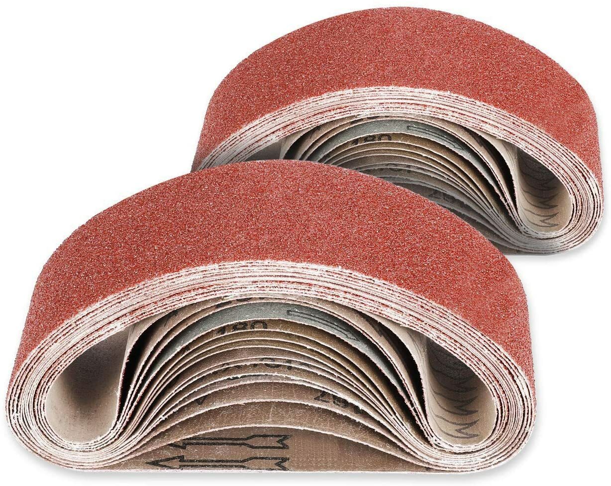 20PCS Sanding Belts 3×18 in 40 60 80 120 150 240 400 Grit Belt Sander Sandpaper