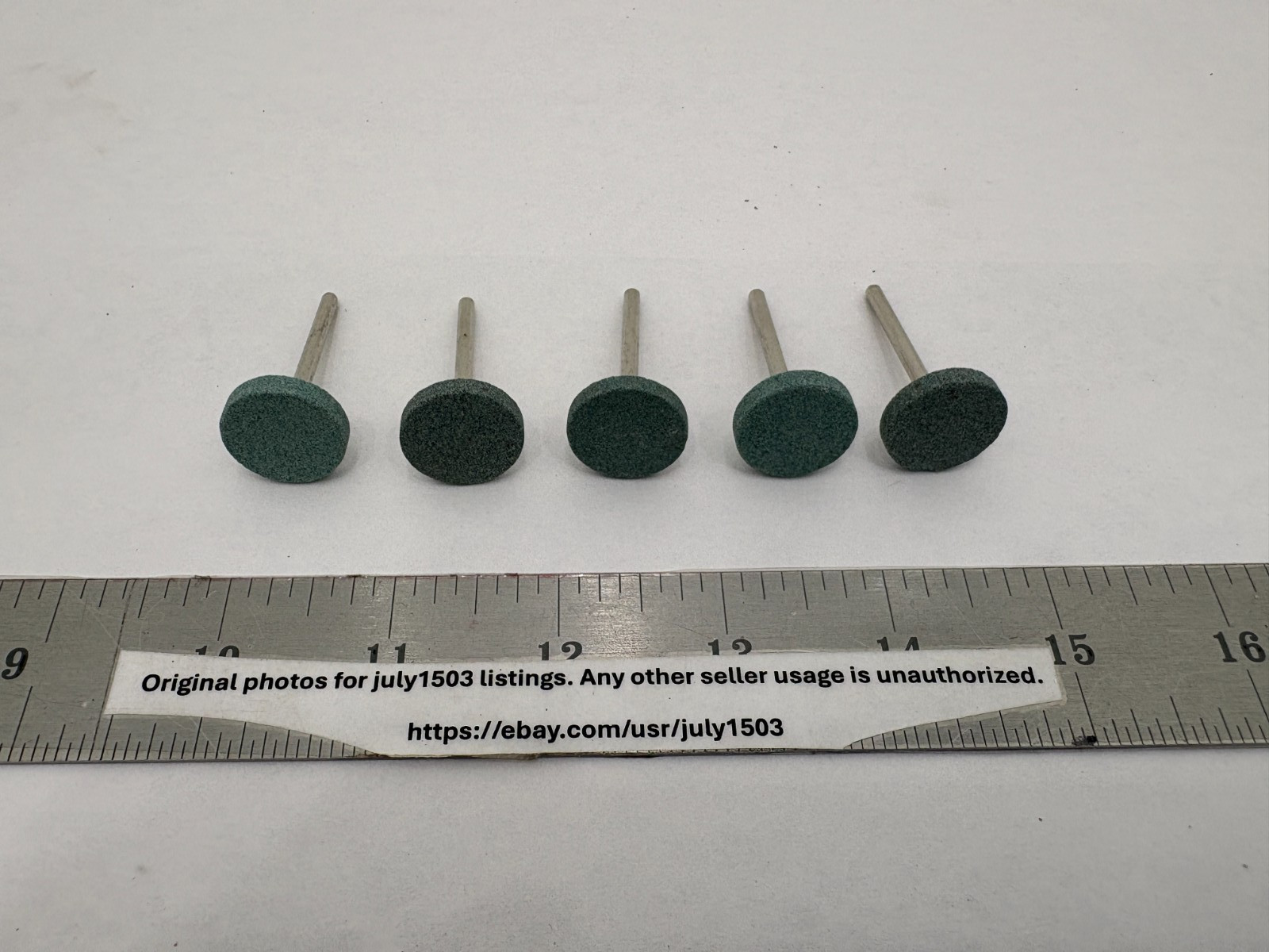 (5) NEW Silicon Carbide Grinding Stone Wheel 13/16″ Green for Dremel (AG)