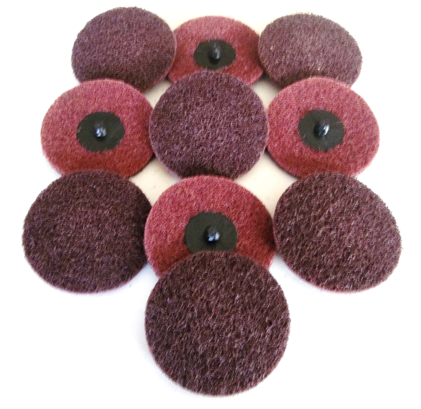 20 ILLINOIS INDUSTRIAL 3″ ROLL LOCK TWIST ON ABRASIVE SCUFF DISCS MEDIUM 82062
