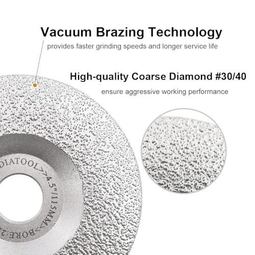 Diamond Grinding Cup Wheel 4-1/2 Inch for Granite, Marble and 115mm(4-1/2 In.)