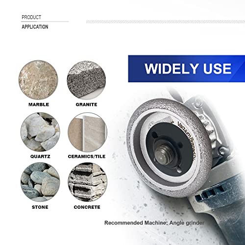 3 Inch Profile Hand Diamond Wheel Convex Curve Edge Grinding for Height 30mm 1
