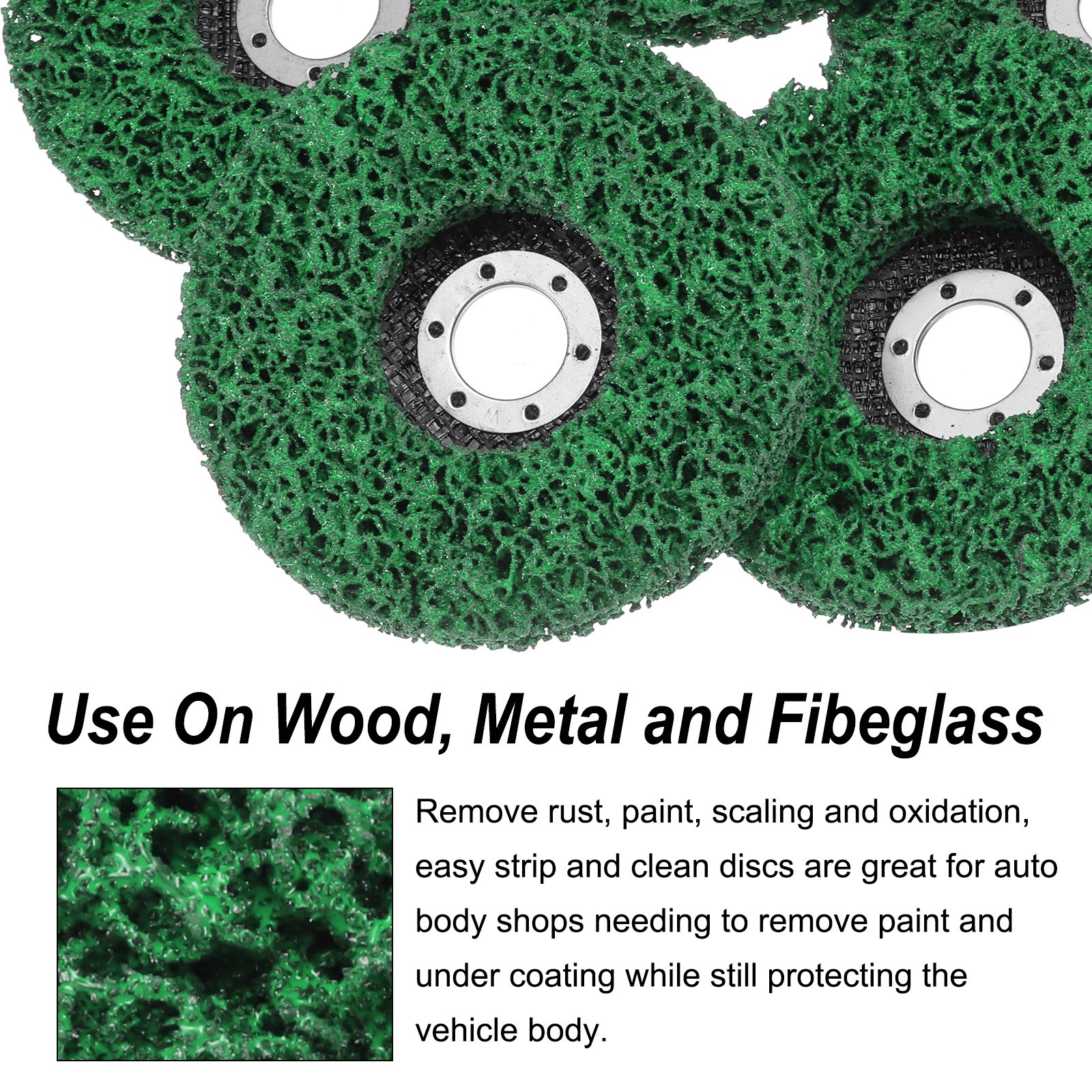 5pcs Strip Wheel Stripping Wheels 5″x7/8″ for Green